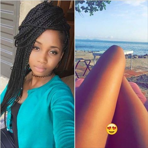Sierra Leonean Singer, Rhage Flashes Cheeky Hot-Thigh in Freetown Beach