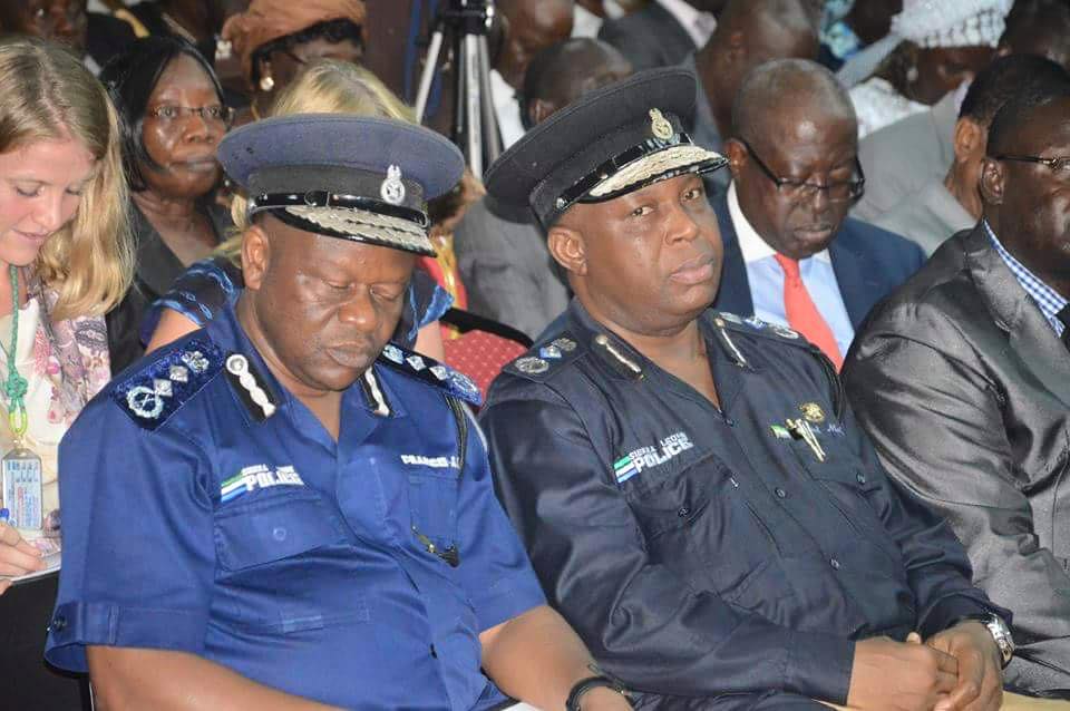 Sierra Leone’s IGP Munu And Frank Kargbo Spotted Sleeping on Duty