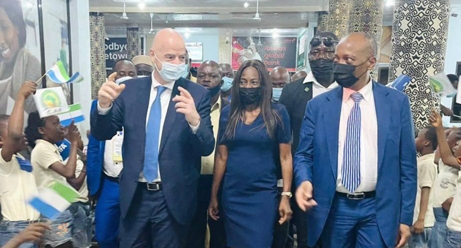 FIFA And CAF Presidents, Gianni Infantino And Patrice Motsepe Arrive Sierra Leone