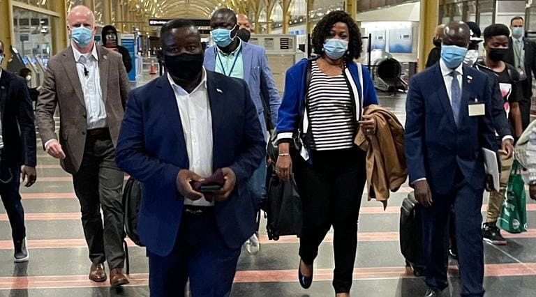 President Bio Arrives Reagan National Airport in Washington D.C