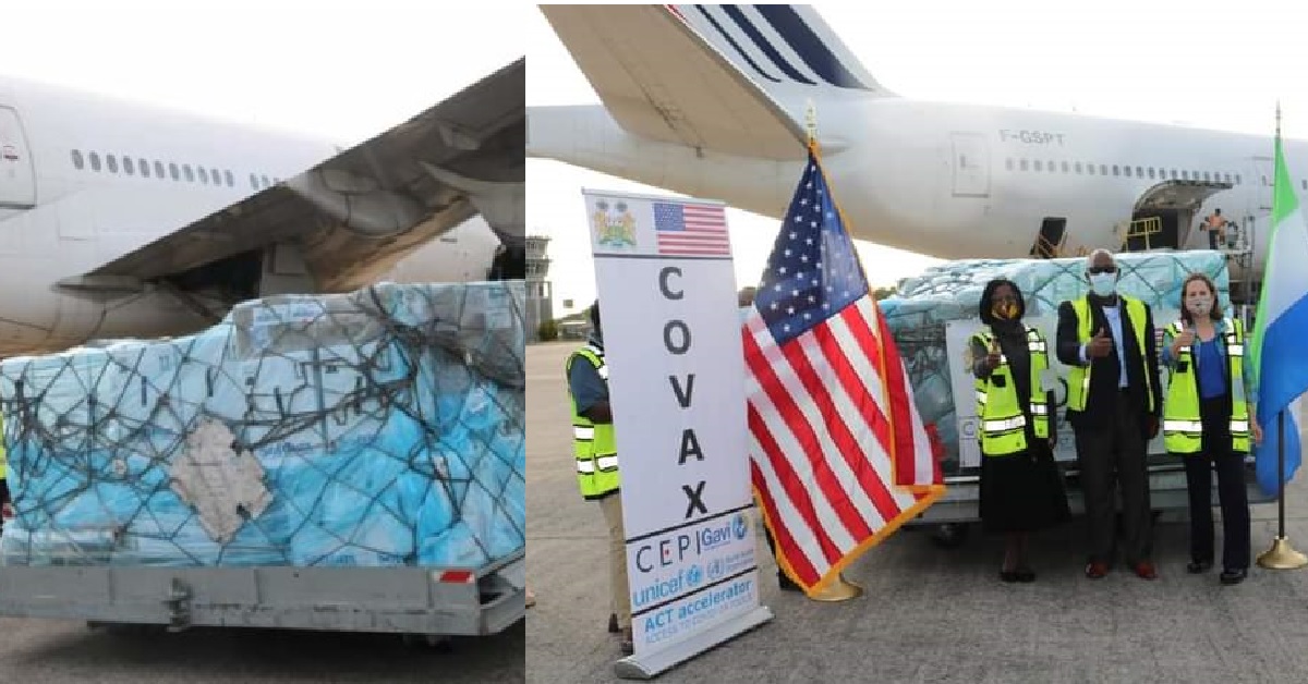  US Government Donates 113,490 Doses of Pfizer COVID-19 Vaccine to Sierra Leone  