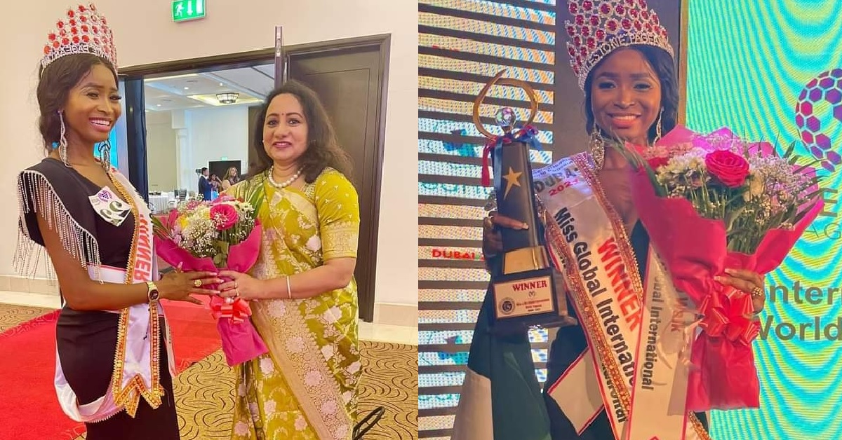 Sierra Leone’s Naomi Kay Crowned as Miss Global International in Dubai