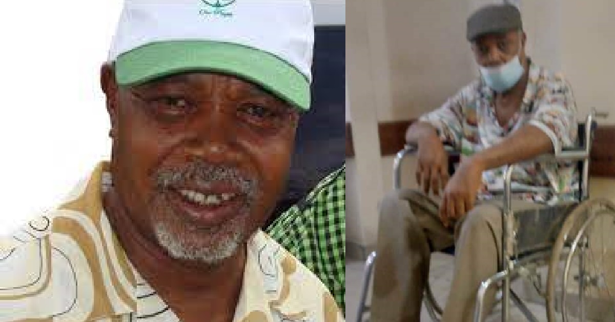Former SLPP Chairman, Sumanoh Kapen Spotted on a Wheelchair