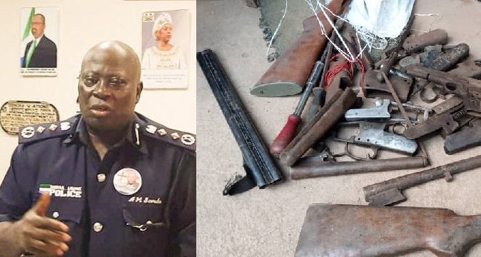 Sierra Leone Police Arrests International Drugs Dealer, 5 Hard Core Criminals With Marijuana, Kush, Guns (Photo)