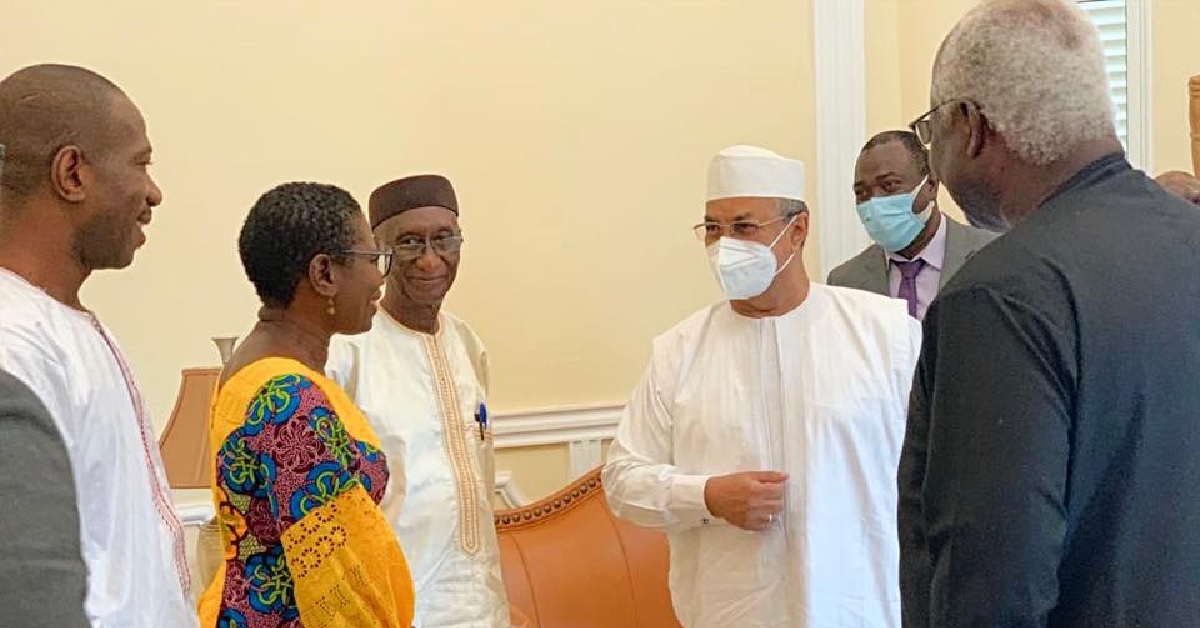 Former President Koroma Receives the UNSRSG in Audience