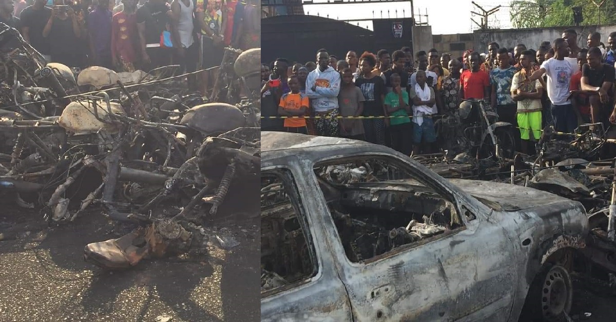 Destruction Made After The Explosion of The Fuel Tanker in Freetown