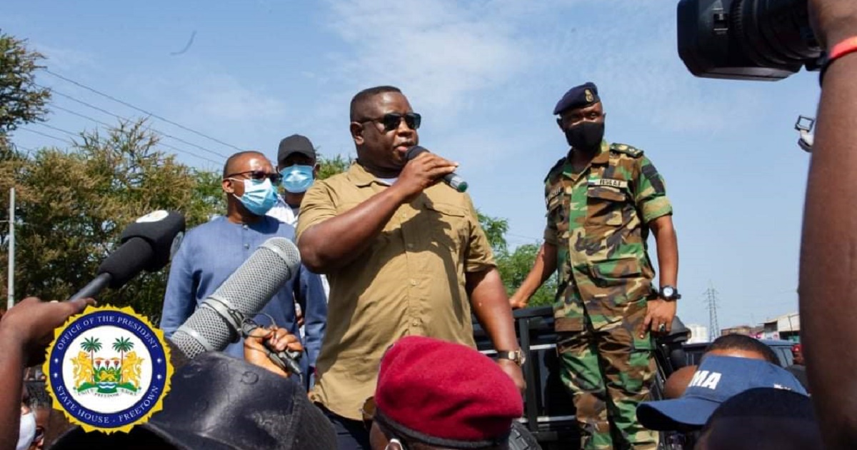 President Julius Maada Bio Consoles Wellington Community, Visits Survivors Admitted at  Various Hospitals in Freetown