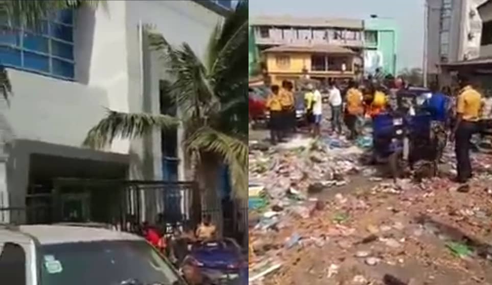 FCC Public Space Sweepers Turns FCC Building Into a Dumpsite