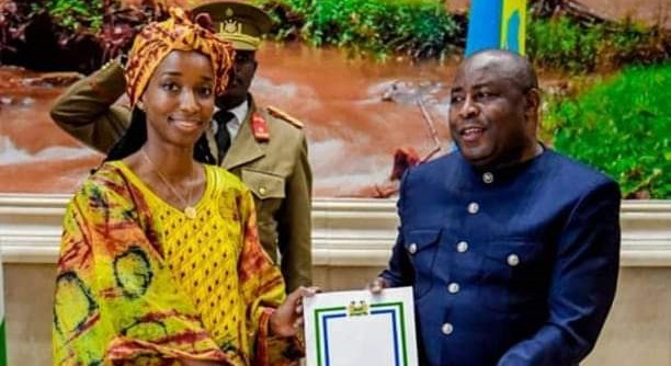Isatu Aminata Bundu Presents Letters of Credence to President Evariste Ndayishimiye in Bujumbura, Burundi