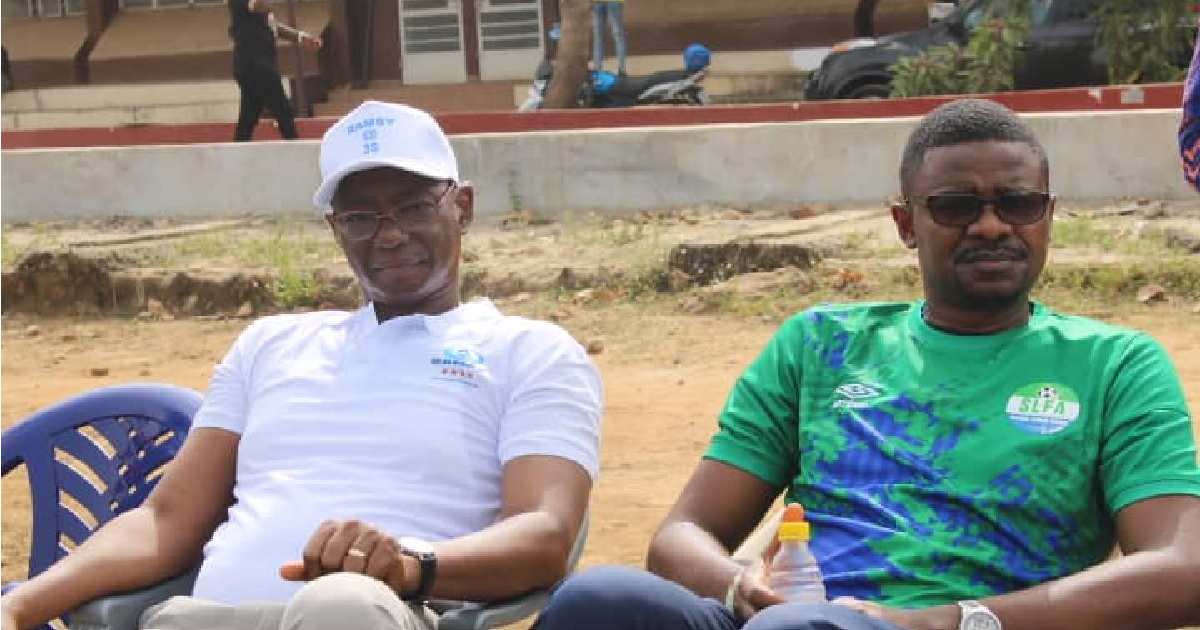 Professor Alpha Wurie Does a Kick-off on Inter-Varsity Tournament