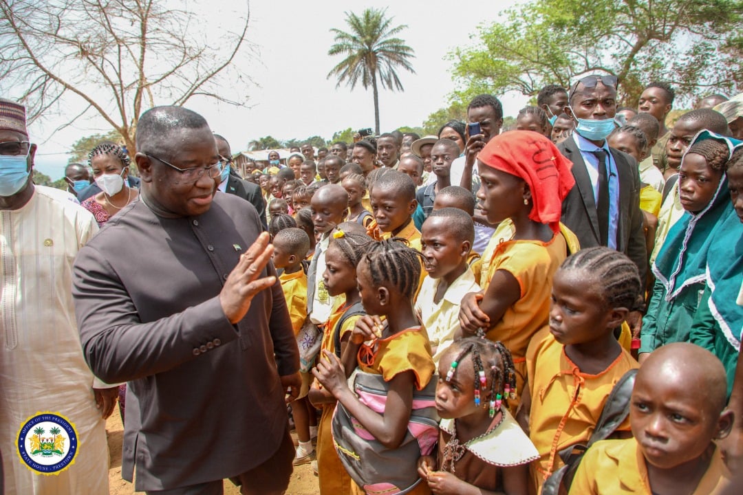 President Bio Promises Water And Health Care Facilities in Konimakha Chiefdom