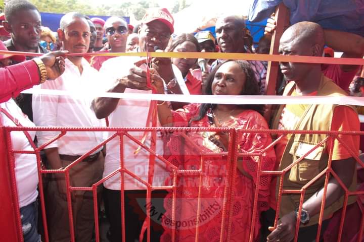 Samura Kamara Witness The Opening of The APC Multi-Purpose Building at Mayenkineh