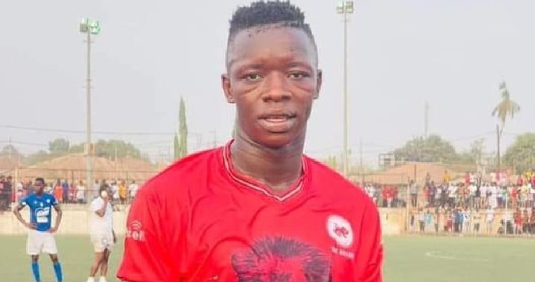 As Leone Stars Holds First Training, Local Based Striker Alie Nzonzi Conteh Nets Four