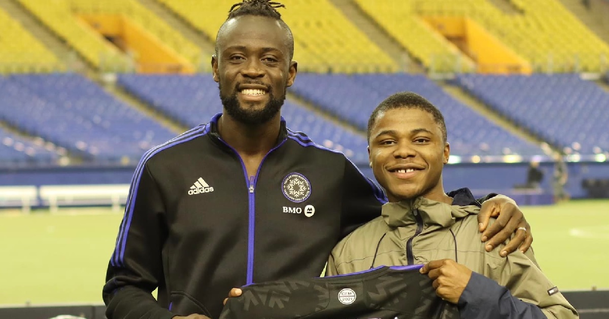 Kei Kamara And Kelvin Doe Meet at Olympic Stadium in Canada