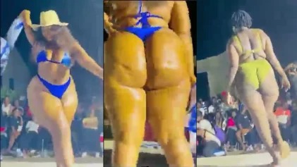 Miss Curvy Makeni Winner, Teresa Tutu Conteh Shows Off Her Massive Endowment