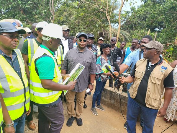Amidst Massive Deforestation: President Bio Inspects Guma Valley Water Facility