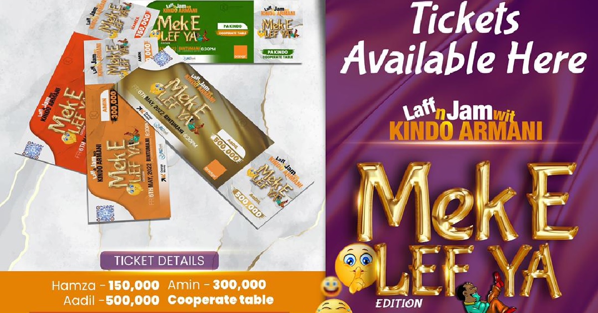 Kindo Armani Unveils Tickets For Highly Anticipated Comedy Show