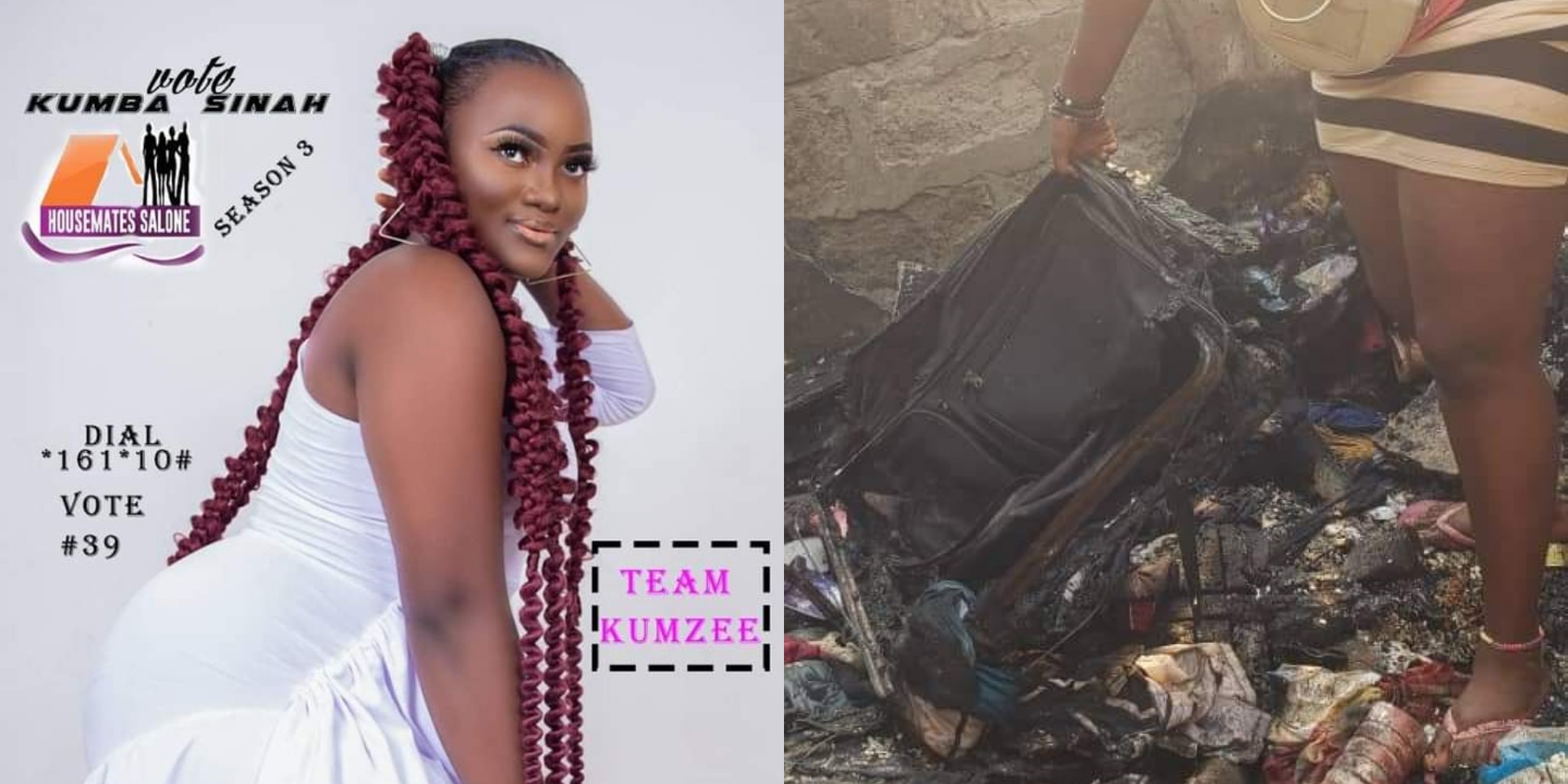 Housemates Salone Season 3 Constants Kumba Sinah Home Burns Down