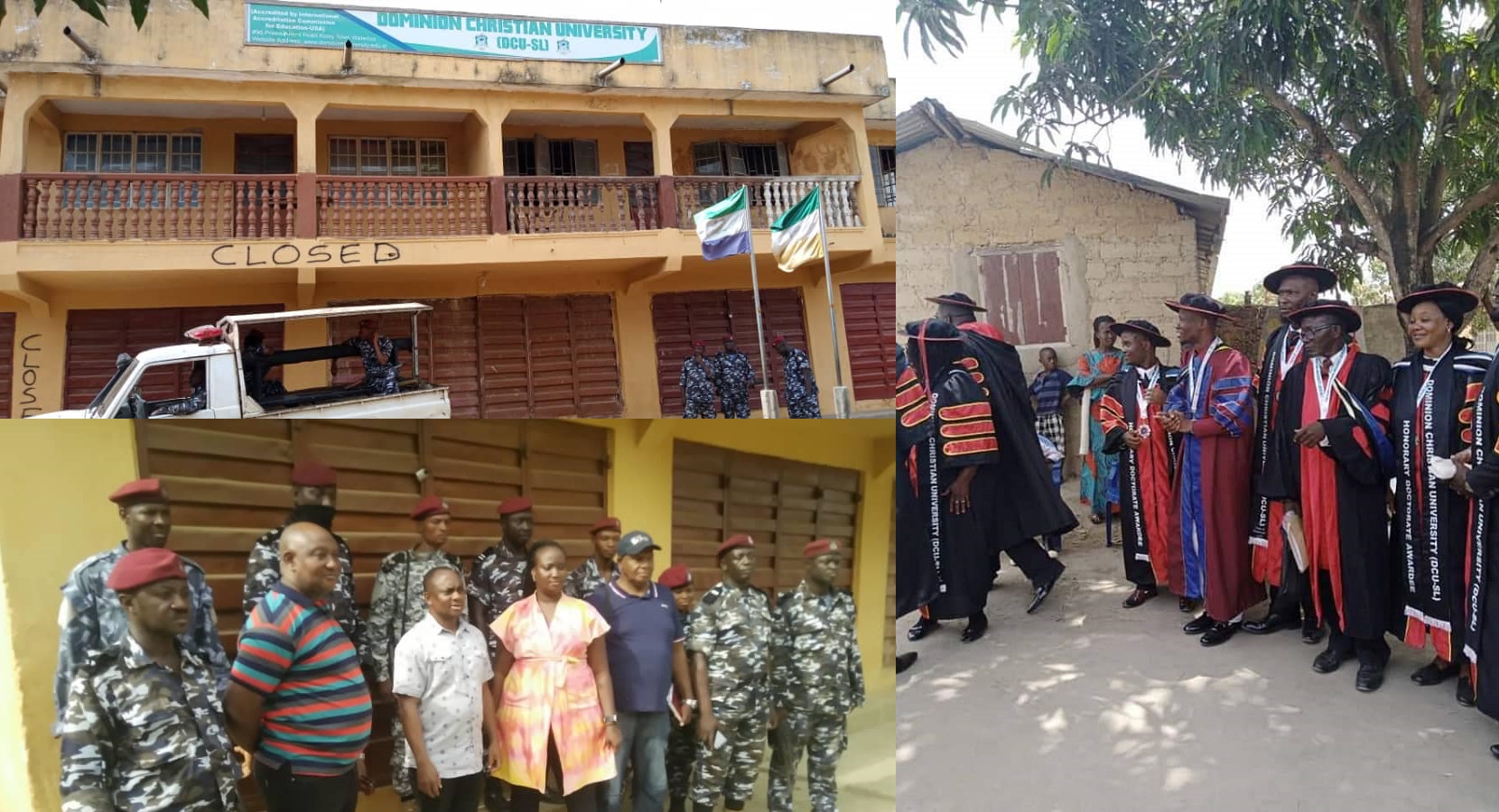 Sierra Leone Police Officially Close Down Dominion Christian University