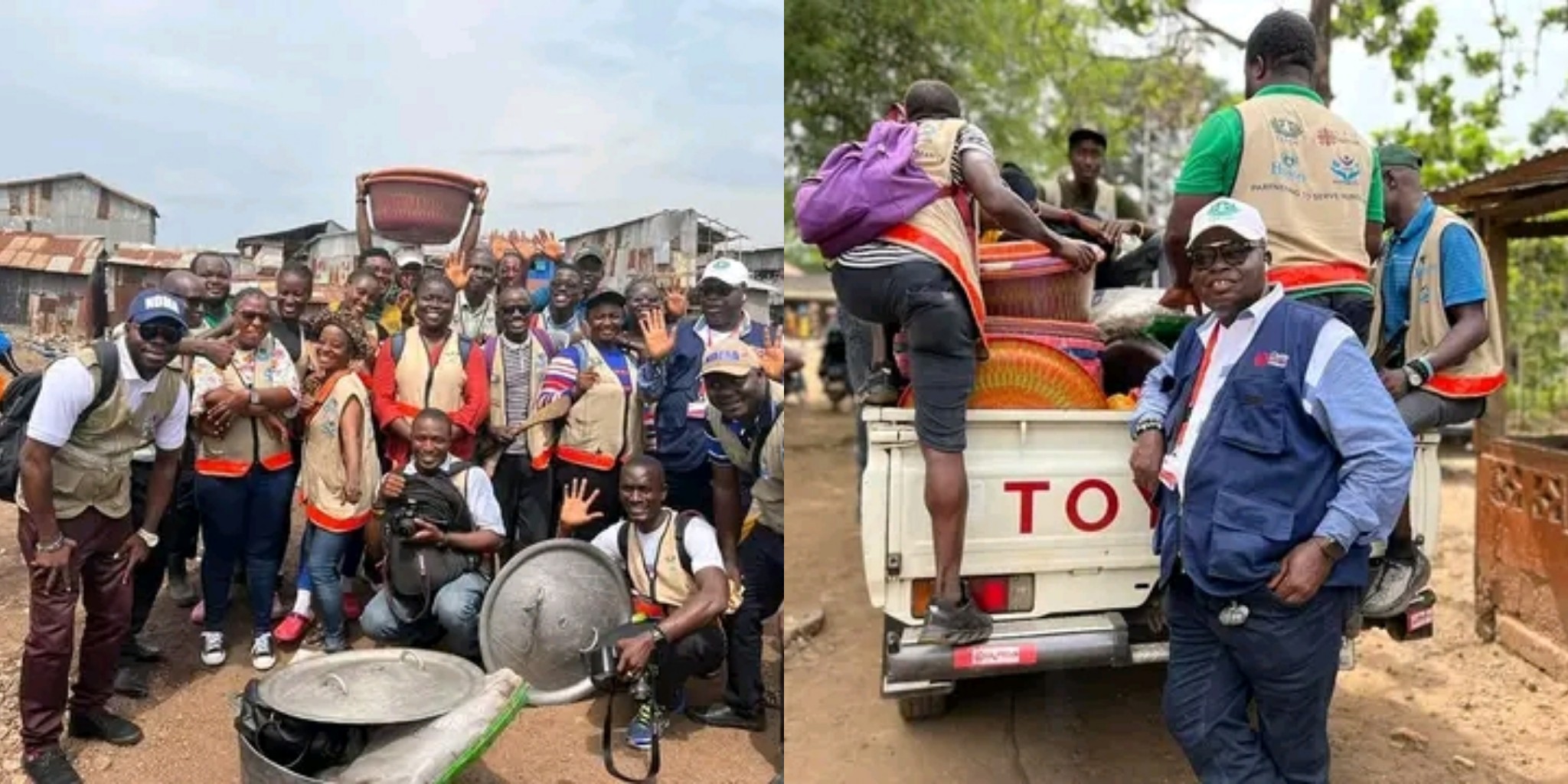 Caritas Concludes Free Wet Feeding For Culvert Community Fire Victims