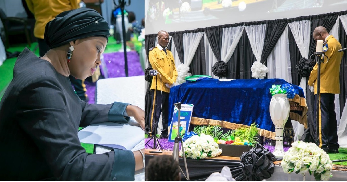 First Lady Honours Late Lamin Conteh (Junior Tumbu)