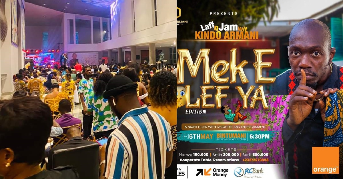 Popular Stand-up Comedian, Kindo Armani Shuts Down Bintumani Conference Center (Video)