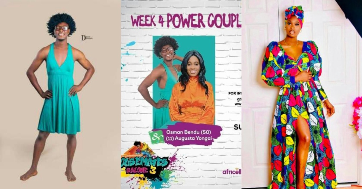 Osman Bendu , Augusta Yongai  Emerged as Housemates Salone Power Couple For week 4