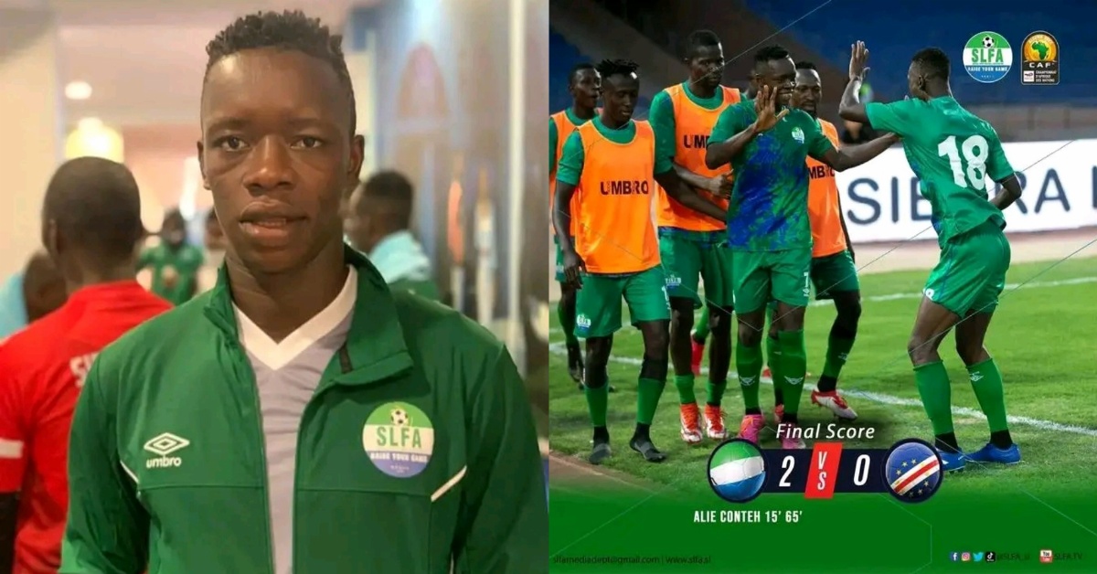 Meet Alie Inzonzi Conteh, The New Leone Stars Goal Machine