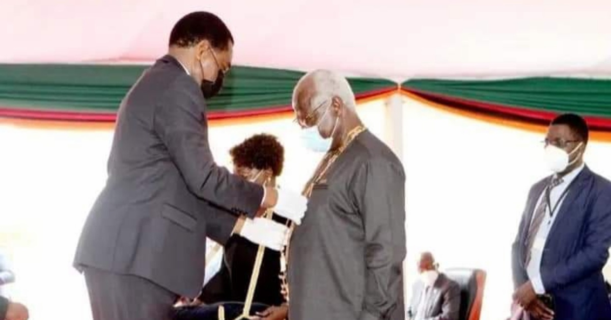 President of Zambia Hakainde Hichilema Honours Former President Koroma