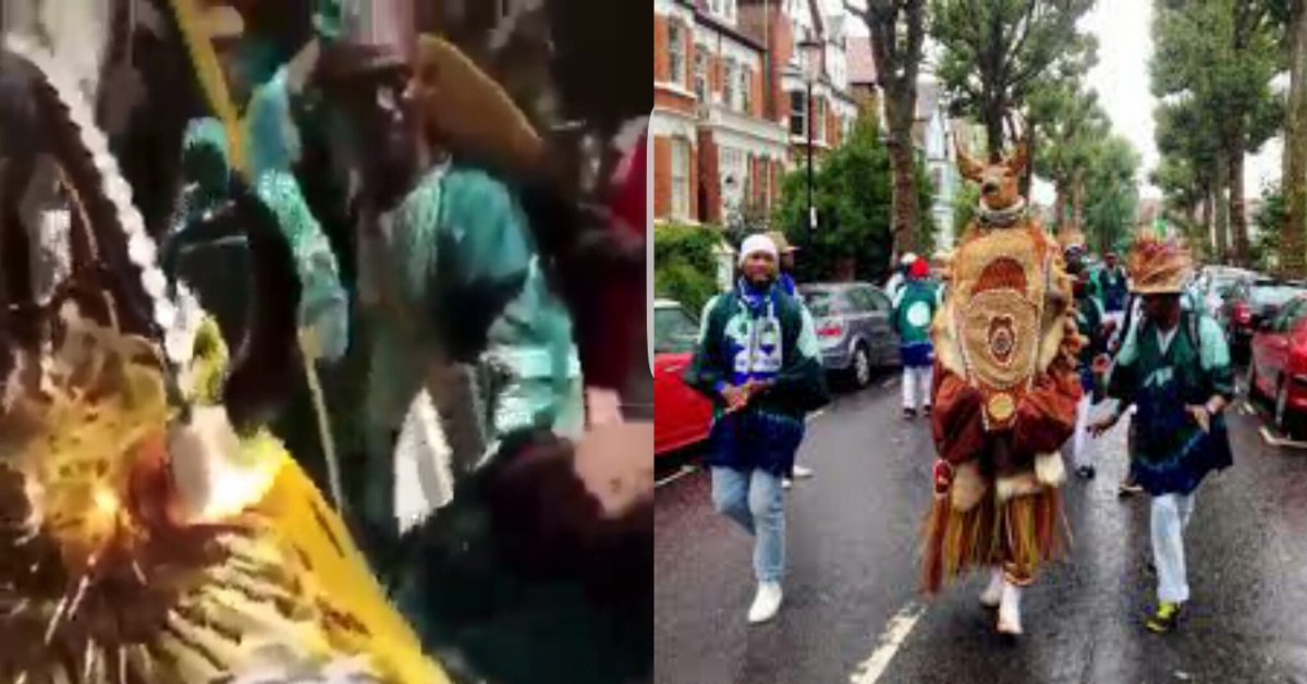 Secret Society Offering Religious Prayers with Masquerade