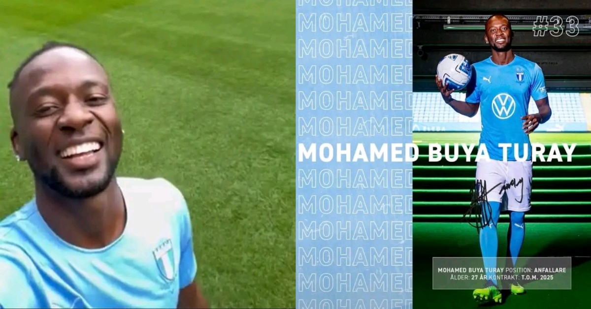 Swedish Side Malmo FF Signs Leone Stars Forward Mohamed Buya Turay