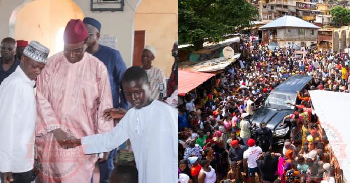 Dr. Samura Kamara Observes Jumma Prayers at Coconut Farm Community