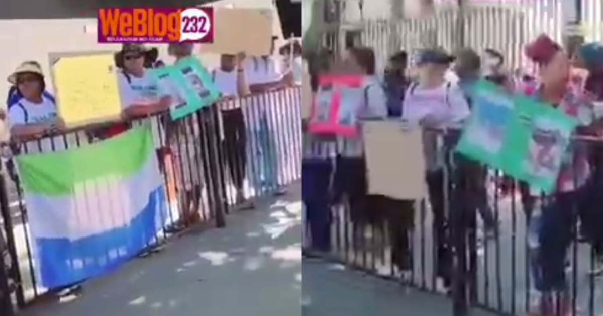 Sierra Leoneans Stage Strong Protest Against Bio’s Government in The UK