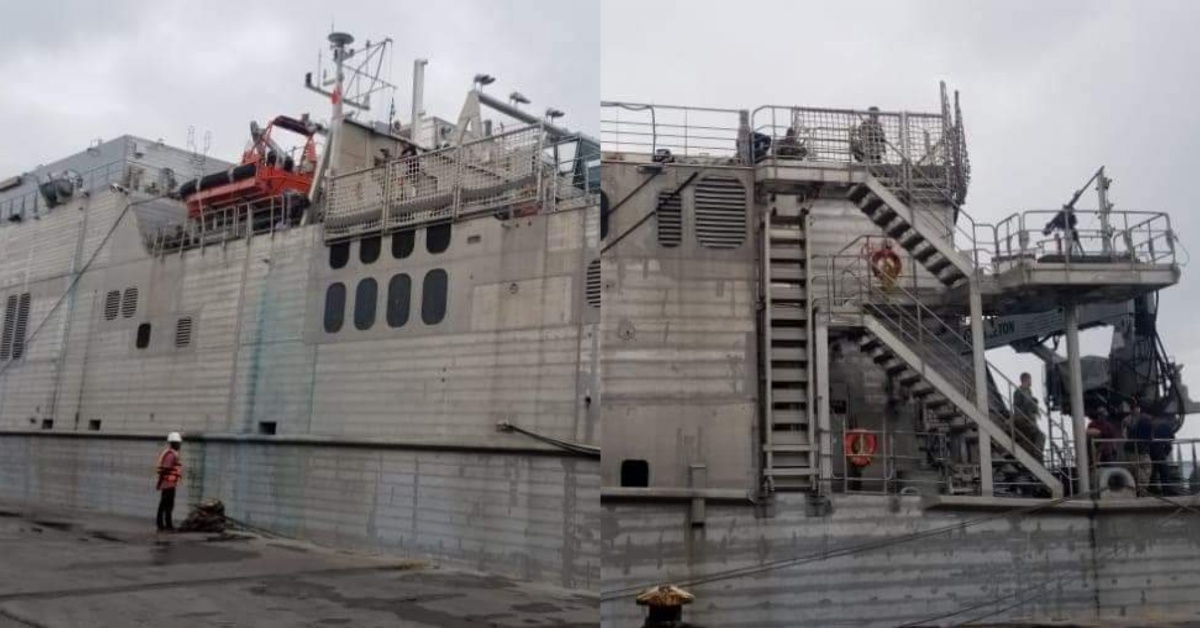 After Twenty Five (25) Years…..US Marine Docked at Freetown Port. Water Quay