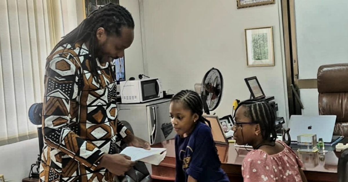 Minister of Basic Education David Sengeh Receives First Two Letters From School Pupils