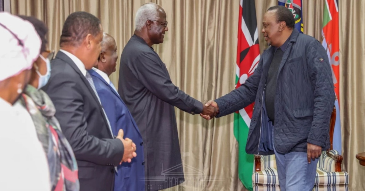 Former President Koroma’s Election Observers Team Briefs Kenyan President About Their Observations About the Election Process