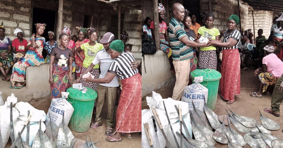 Kingho Mining Company Provides Cash And Farming Materials to Women Farmers in Tonkolili