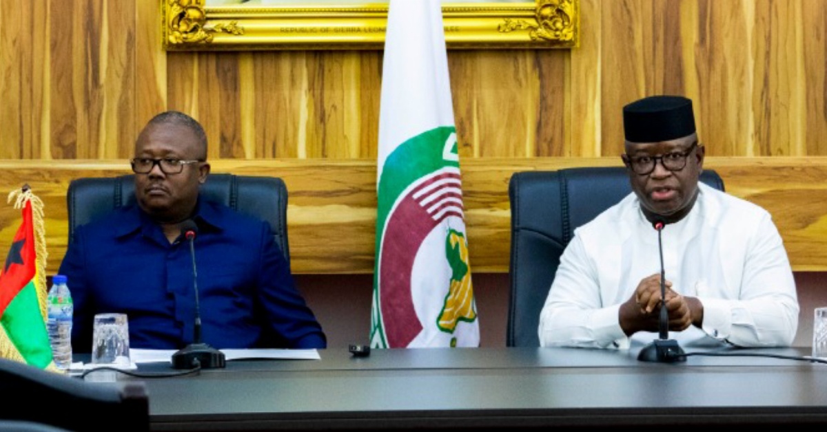ECOWAS Chairman Visits  President Bio After August 10 Violence