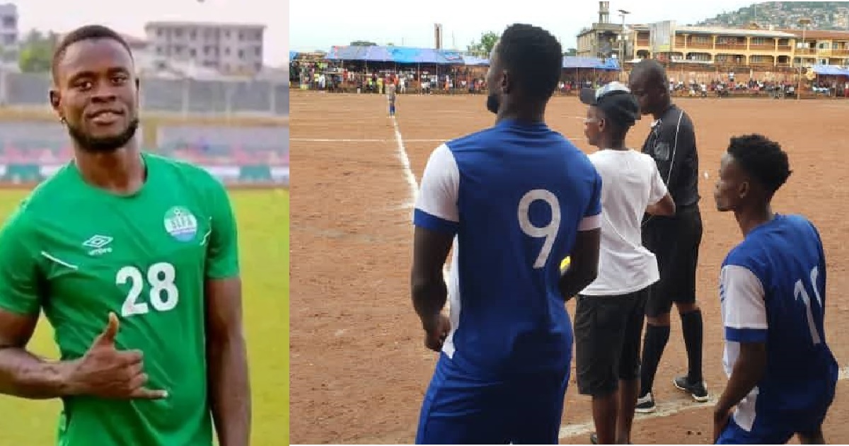 Musa Tombo Allegedly Spotted Playing Community League After Misbehaving to Join The Team Trainings in Kenema