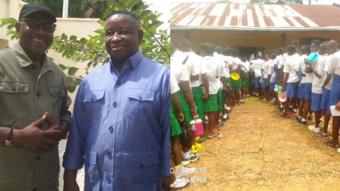 Hon Robin Faley Gives President Bio’s Free Quality Education Drive a Big Boost