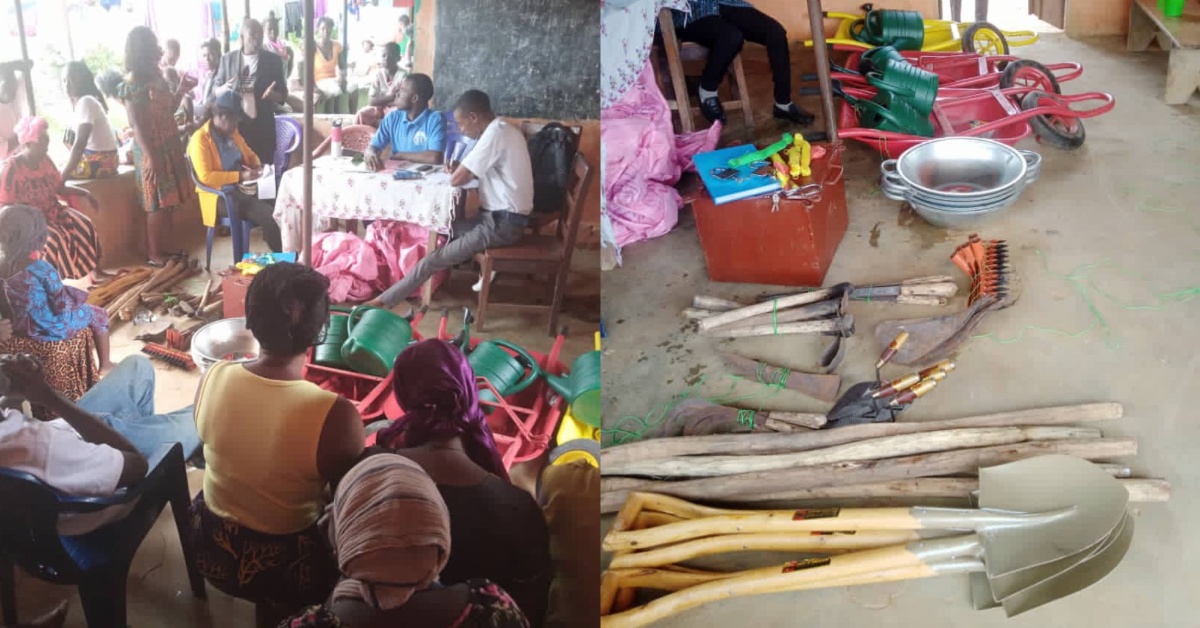 West Africa Women And Girls Supports women Farmers With Agricultural Tools in Kenema