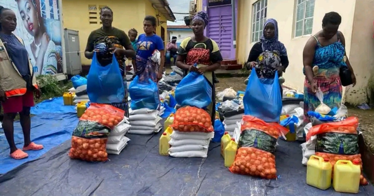 Caritas Freetown Donates Food Items to Flood Victims in Three Communities in Freetown