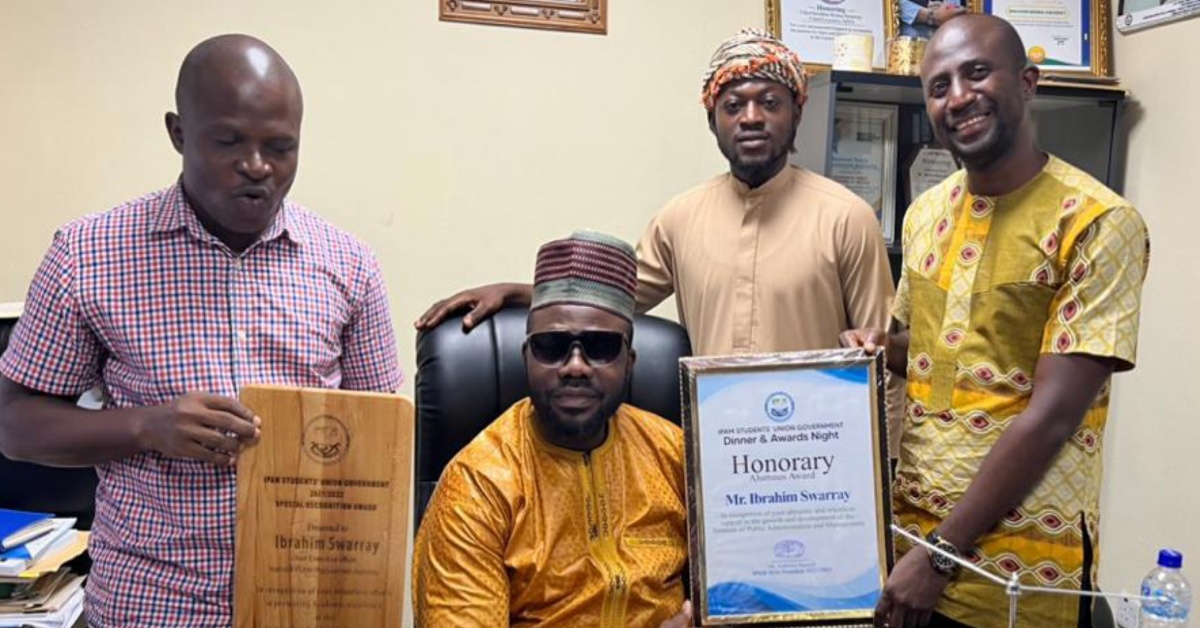 NPPA Boss Ibrahim Brima Swaray Wins Special Award From IPAM SUG