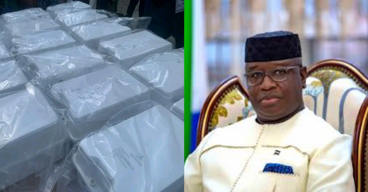 President Bio Donates 5000 Meters to Kono