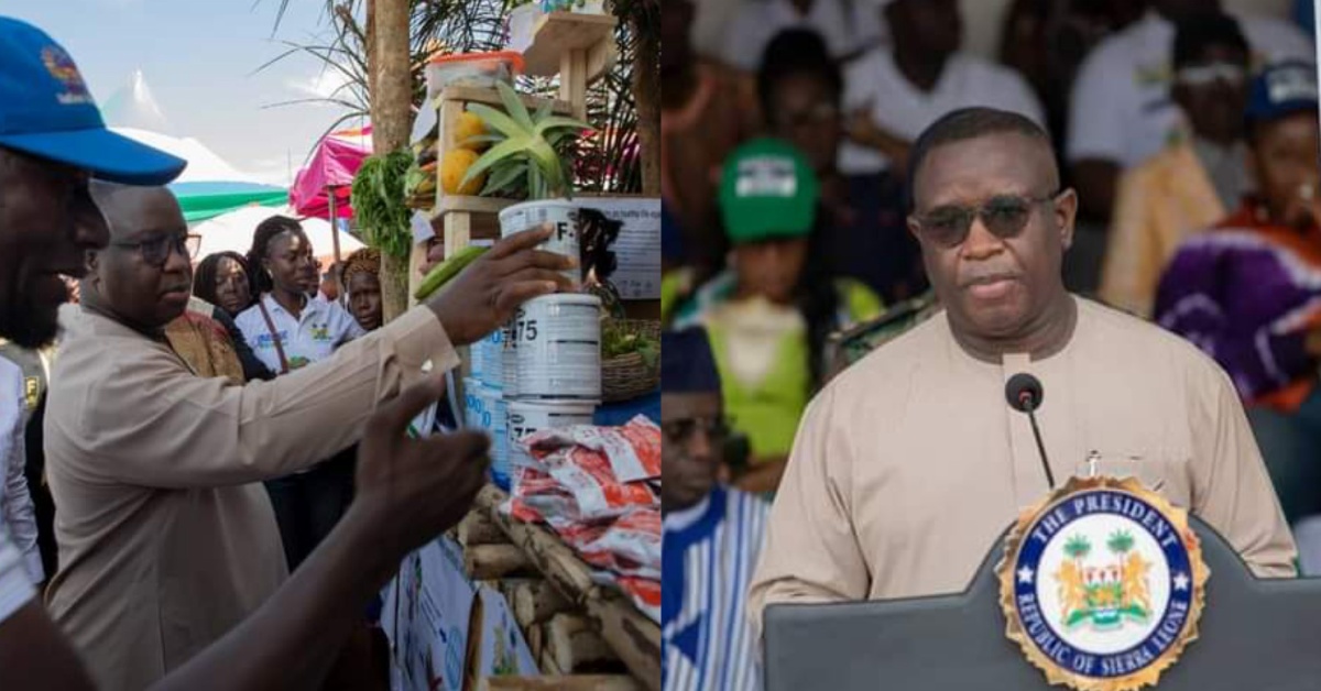 President Bio Observes World Food Day in Kabala