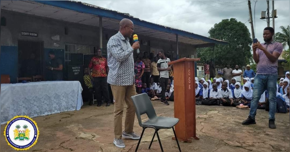 Pupils and Teachers From 17 Secondary Schools in Kenema Engages Minister of information