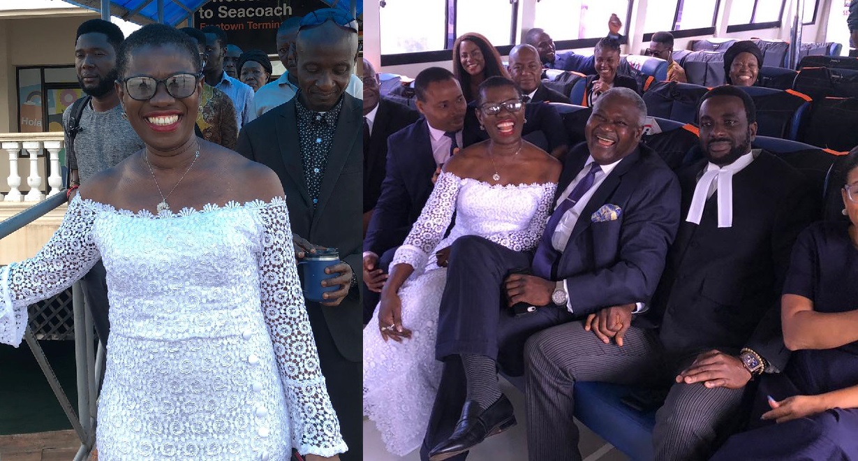 Mayor of Freetown, Yvonne Aki-Sawyerr Spotted on a Boat Ahead of Court Appearance