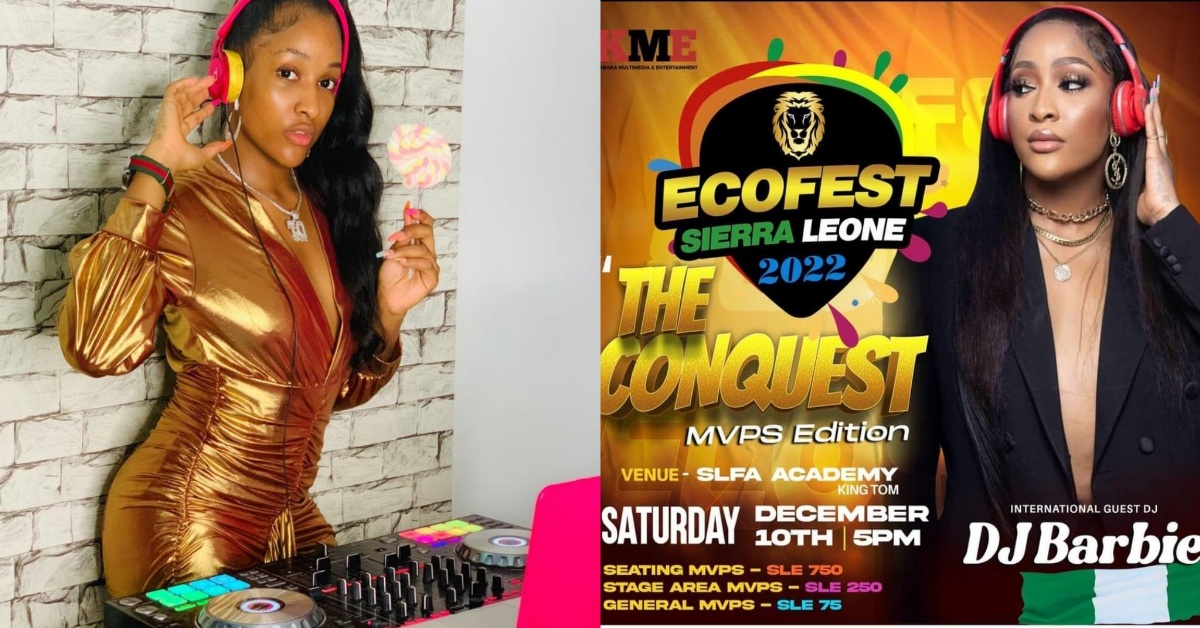 By Popular Request, Nigeria DJ Barbie to Performs At Ecofest For The 2nd Time
