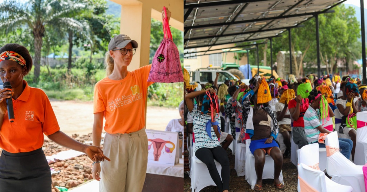 Uman Tok Donates Re-useable Sanitary Pads to Don Bosco Girls