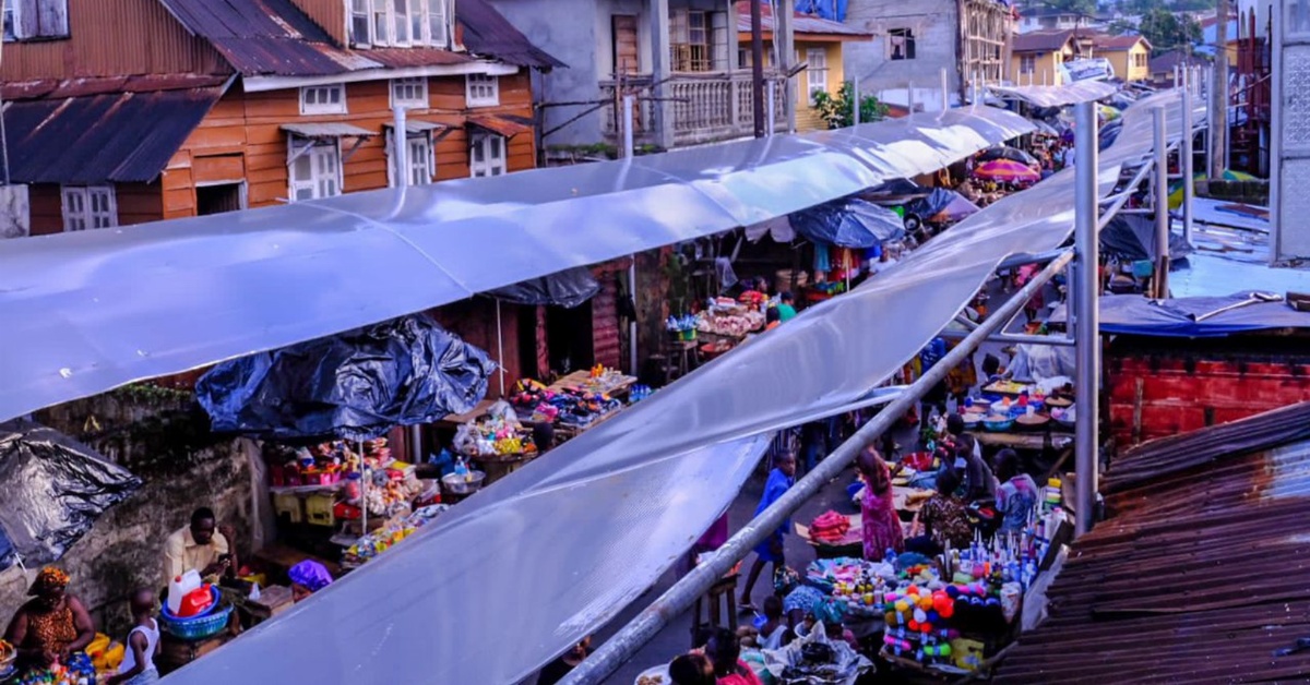 FCC Completed Shade Covers at Congo Market